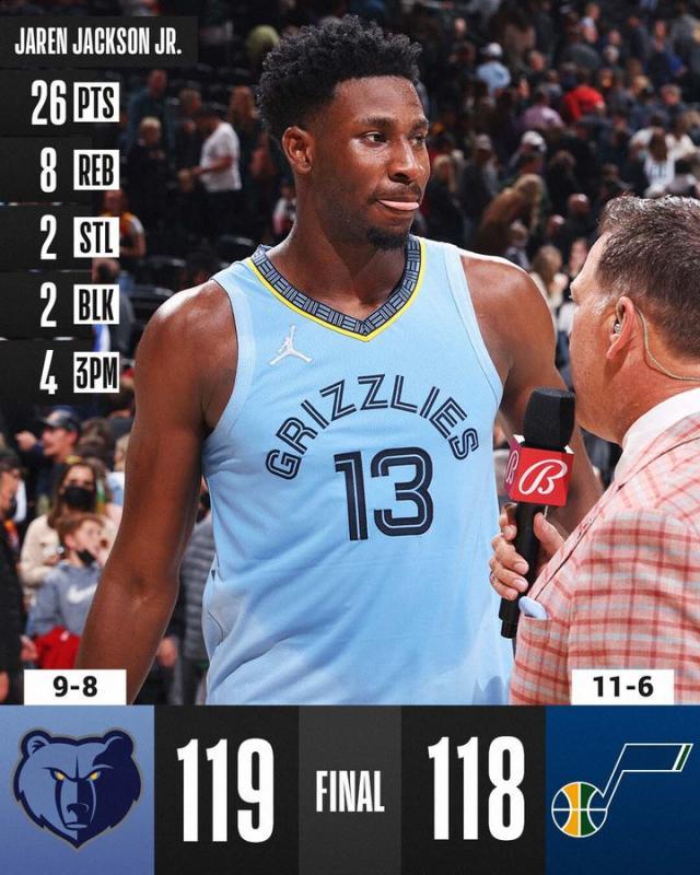 盐湖城死里逃生！年轻且顽强 灰熊已成巨人杀手